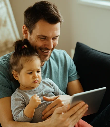 Signal booster installation illustration