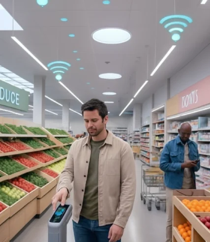 Signal booster installation illustration