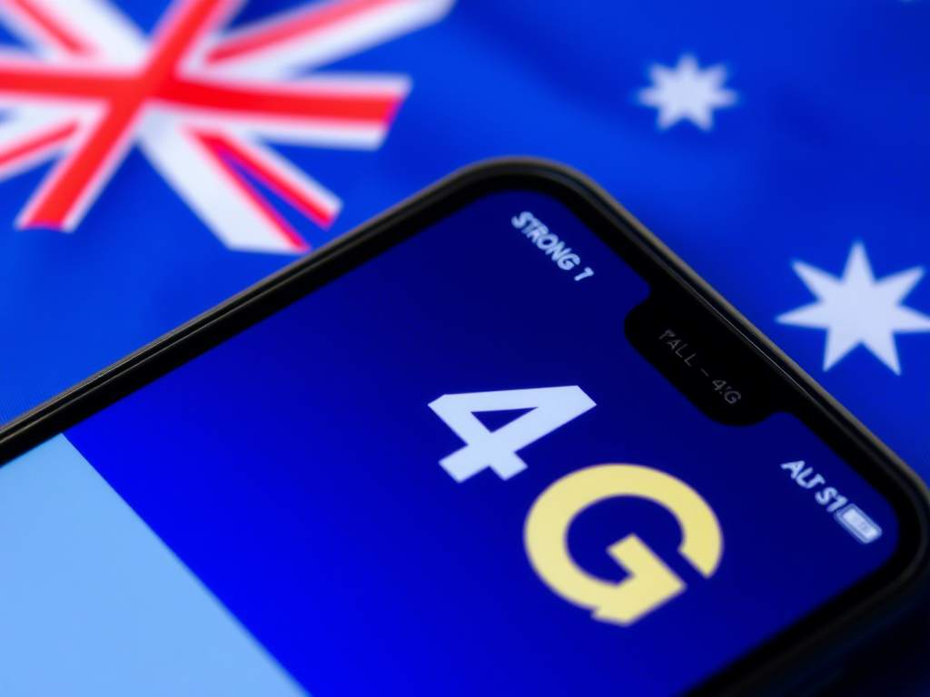 A phone screen displaying fluctuating 4G signal bars