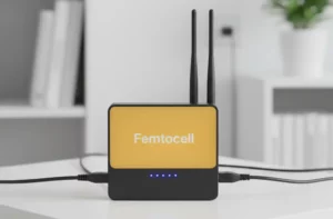 A picture of a femtocell device sitting on a table, highlighting how it works and its limitations in Australian homes